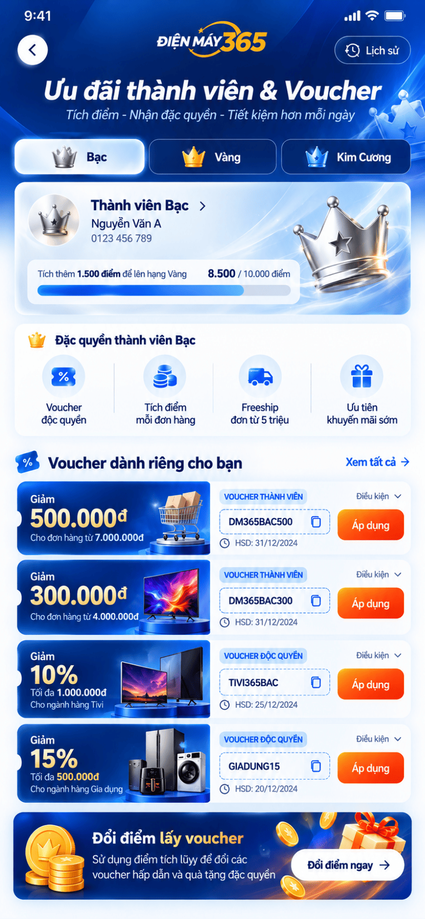 App siêu thị điện máy